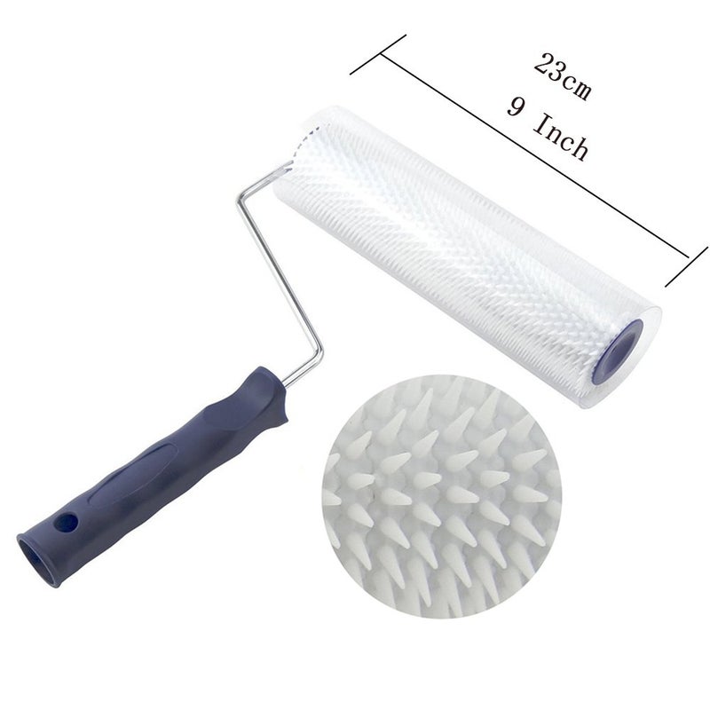 BTMB 23cm/9'' Aeration Latex Floor Self Leveling Screed Spiked Roller - Image 3